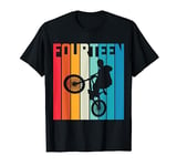 14 Year Old BMX Birthday Gift Party Boys Dirt Biking 14th T-Shirt