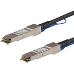 StarTech.com Câble QSFP+ à connexion directe de 5 m - Conforme à MSA - Cordon QSFP+ 40G - Câble Twinax passif - Câble DAC (QSFP40GPC5M)