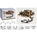 S.I.A CONNECTABLE CHRISTMAS LIGHTS | STARTER SET | 200 LED | WARM WHITE | 230 V