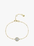 Auree Barcelona Personalised Birthstone Gold Vermeil Beaded Chain Bracelet