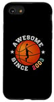 Coque pour iPhone SE (2020) / 7 / 8 Anniversaire joueur de basket-ball 22 ans génial depuis 2003