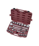 Coffret de douilles, cliquet et accessoires 21 outils 3/4" KRAFTWERK