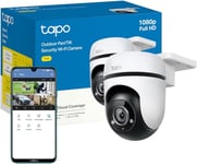 Tapo 1080p Full HD Pan/Tilt Wireless Outdoor Security Camera, 360° Smart Perso