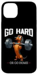 Coque pour iPhone 14 Plus Go Hard Or Go Home Teckel Haltérophilie Fitness Gym