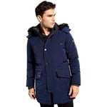 Veste Guess  Parka homme  Bleu marine - M84L08