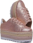 Guess Casual, Baskets Femme, Multicolore Rose Gold Rosgo, 40 EU