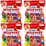 STAR MONSTERS POCKET FRIENDS 4 BLIND BAGS 2 FIGURES 2 STICKERS PER PACK SERIES 1