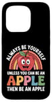 Coque pour iPhone 15 Pro Cute Apple Vintage Funny Saying Apple Fruit Lover Jokes