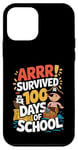 Coque pour iPhone 12 mini Arrr! Coffre au trésor livre pirate survived 100 Days of School