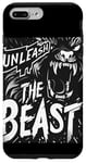 Coque pour iPhone 7 Plus/8 Plus Déclaration cool Unleash the Beast pour garçons et filles