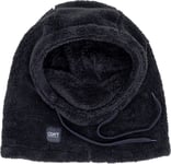 ColourWear Unisex So Fluffy Hood Black, OneSize