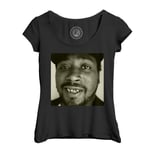 T-Shirt Femme Col Echancré Ol' Dirty Bastard Rapper Rap Hip Hop Photo Vintage Wu Tang Clan