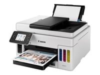 Canon Maxify Gx6040 - Multifunksjonsskriver - Farge - Ink-Jet - Påfyllbar - Legal (216 X 356 Mm)/A4 (210 X 297 Mm) (Original) - A4/Legal (Medie) - Opp Til 24 Ipm (Trykking) - 350 Ark - Lan, Wi-Fi(N), Usb 2.0, Usb-Vert