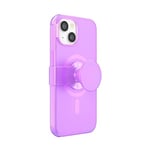 PopSockets: PopCase PlantCore pour MagSafe - Coque à base de plantes pour iPhone 14 avec un Support et Poignée PopGrip Slide Repositionnable avec Top interchangeable - Pink Opalescent