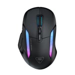 Turtle Beach Kone II Air - Souris Gaming RGB Ergonomique sans Fil,Bbatterie 350h, Capteur Optique 26 000 DPI, 21 Entrées Personnalisables, Molette 4D Free-Spin - Noir