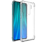 Tumundosmartphone Coque Gel TPU Anti-Shock Transparent pour Xiaomi Redmi Note 8 Pro