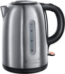 Russell Hobbs Brushed Stainless Steel & Black Electric 1.7L Cordless Kettle (Fa