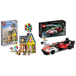 LEGO 43217 Disney and Pixar ‘Up’ House​ Buildable Toy & 76916 Speed Champions Porsche 963, Model Car Building Kit, Racing Vehicle Toy for Kids, 2023 Collectible Set with Driver Minifigure