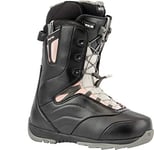 Nitro Snowboards Crown TLS '20 All Mountain Freeride Freestyle Chaussures de Snowboard pour Femme Bottes, Noir/Rose, 27.5