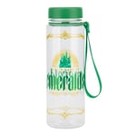 Paladone Wicked Water Bottle with Strap - Officially Licensed Disney Gold Foil & Green Glitter Leakproof Bottle with Carry Handle, Gift for Fans of Musical 650ml (22 fl oz)