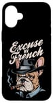 Coque pour iPhone 16 Plus Bulldog français Excuse My Frenchie Vintage Bulldog Lover