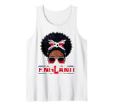 England black women messy bun soccer Tank Top