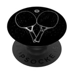 Art de la ligne de nuit de tennis de table de ping-pong PopSockets PopGrip Interchangeable