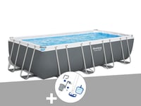 Kit piscine tubulaire Bestway Power Steel rectangulaire 5,49 x 2,74 x 1,22 m + Kit d'entretien