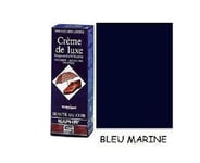 CIRAGE CREME DE LUXE AVEC TAMPON APPLICATEUR BLEU MARINE CUIR SAPHIR