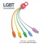 LGBT Foundation Universal USB Fast Charge 5 in 1 Charging Cable