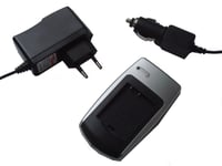 vhbw Chargeur de batterie compatible avec Samsung SMX-F30, VP-HMX08, VP-HMX10, VP-HMX10C, VP-HMX20 batterie appareil photo, DSLR, action-cam