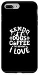 Coque pour iPhone 7 Plus/8 Plus Kendo Dogs Coffee This Is What I Love Kendo japonais