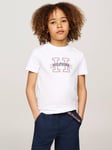 Tommy Hilfiger Kids' Regular Big Logo T-Shirt, White