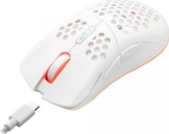 Wireless Gaming Mouse Nemesis M700 Battery 8000 Dpi 7P Rgb Led Programmable Buttons White