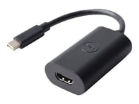 Dell - Videokort - Mini Displayport Hane Till Hdmi Hona - För Dell Mobile Projector M900  Inspiron 5559  Latitude 7275, E7240  Venue 8  Xps 12 9250