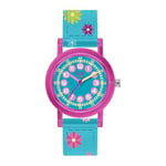 Ice-Watch - ICE learning Pink flowers - Montre bleue pour fille avec bracelet en nylon - 023300 (Small)