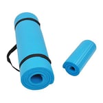 Signature Fitness Tapis de yoga multi-usage extra épais de 1,27 cm haute densité anti-déchirure avec sangle de transport, bleu