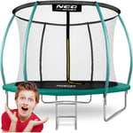 Trampoline de jardin profilé 252 cm avec filet intérieur Neo-Sport