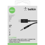 USB-C to 3.5 mm Audio Cable, Black (0.9m)