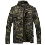 Veste Homme Aviateur En Matelassé À Imprimé Camouflage Fit Grande Vêtements Masculin Xh403a