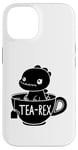 Coque pour iPhone 14 Dinosaure drôle Tea-Rex T-Rex Dinosaure