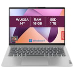 Lenovo IdeaPad Slim 5 14ABR8 - Ordinateur Portable 14'' WUXGA OLED (AMD Ryzen 7 7730U, RAM 16Go, SSD 1To, AMD Radeon Graphics, Windows 11 Home) Clavier AZERTY Français - Gris