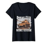 Womens German tank | Tank Driver Panther Tank | soldiers V-Neck T-Shirt