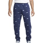 NIKE FB7437-410 M NK Club+ BB JGGR AOP Pants Men's Midnight Navy/Ashen Slate Size 3XL