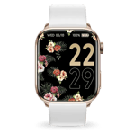 ICE Smart Two Rose Gold White Smartklocka, Rosé, Vitt silikonarmband