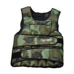 Sport Nation Adjustable Weight Vest with front pocket 10 kilo, Camo