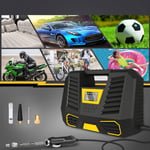 Compresseur à Air Portatif Batterie,6000mAh Compresseur Air Gonflage Rapide,Compresseur Voiture 12v,Mini Gonfleur Pneu Voiture avec Lampe led, Pompe