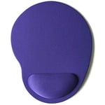 Mouse Pad Mat with Wrist Support Comfortable Mats for Computer PC Laptop Home Office (Purple)