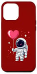 Coque pour iPhone 12 Pro Max Adorable ballon flottant en forme de cœur Explorateur spatial