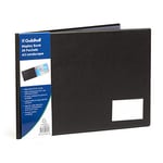 Exacompta - Réf. GDB24/LZ - 1 Protège-documents - 24 pochettes lisses de qualité - 48 vues - format horizontal 35 x 44,5 cm - porte étiquette - couverture en PVC rigide et résistant - couleur noir